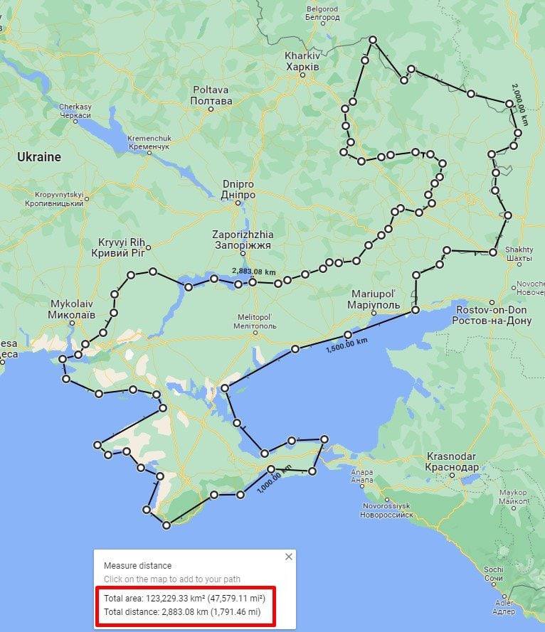 Карта 1 оккупированных территорий