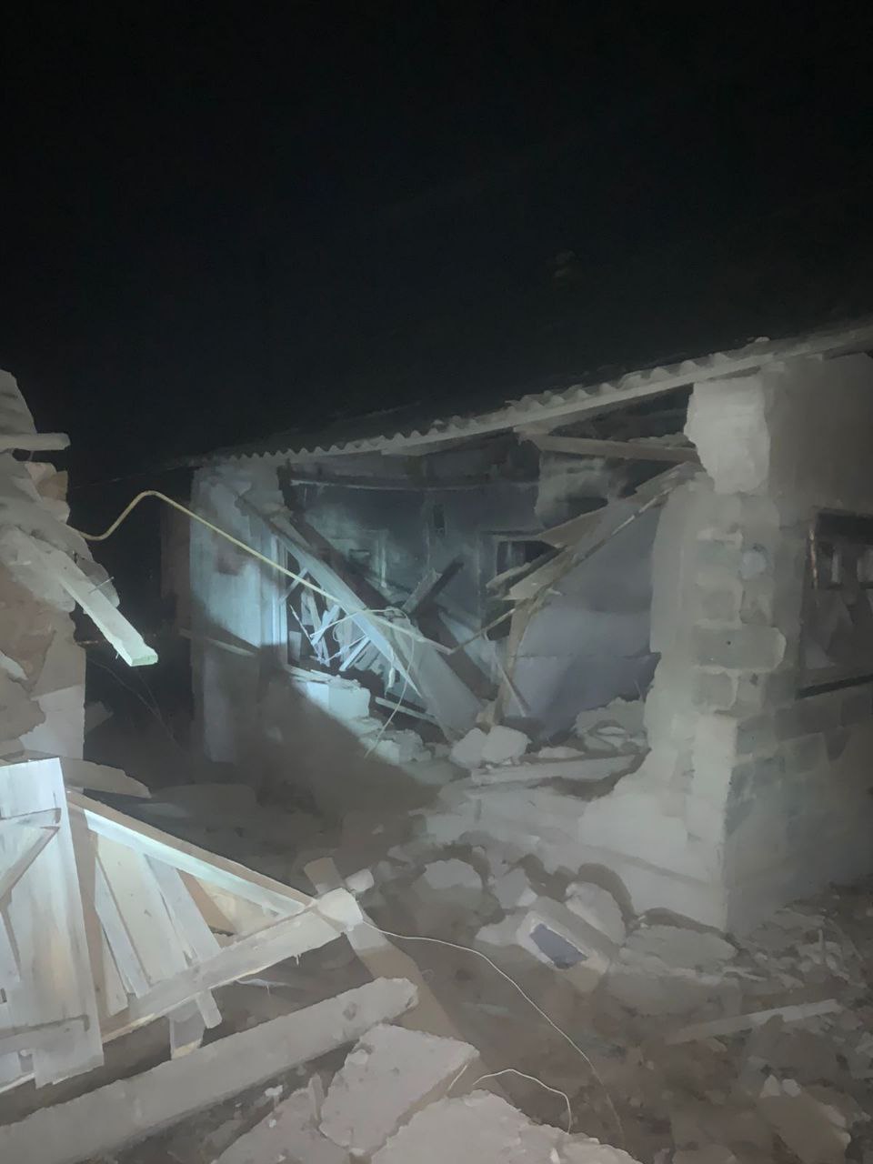 Последствия обстрела Запорожской области