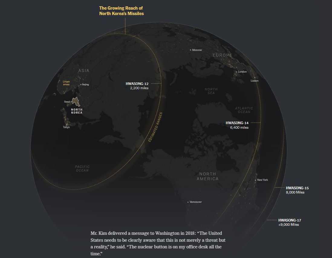 Северокорейские ракеты Hwasong могут достигать территории США - NYT