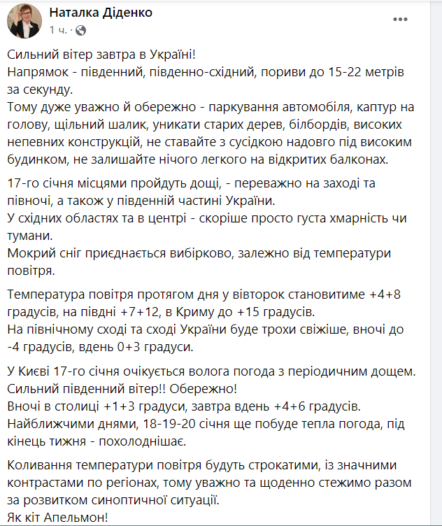 прогноз погоды
