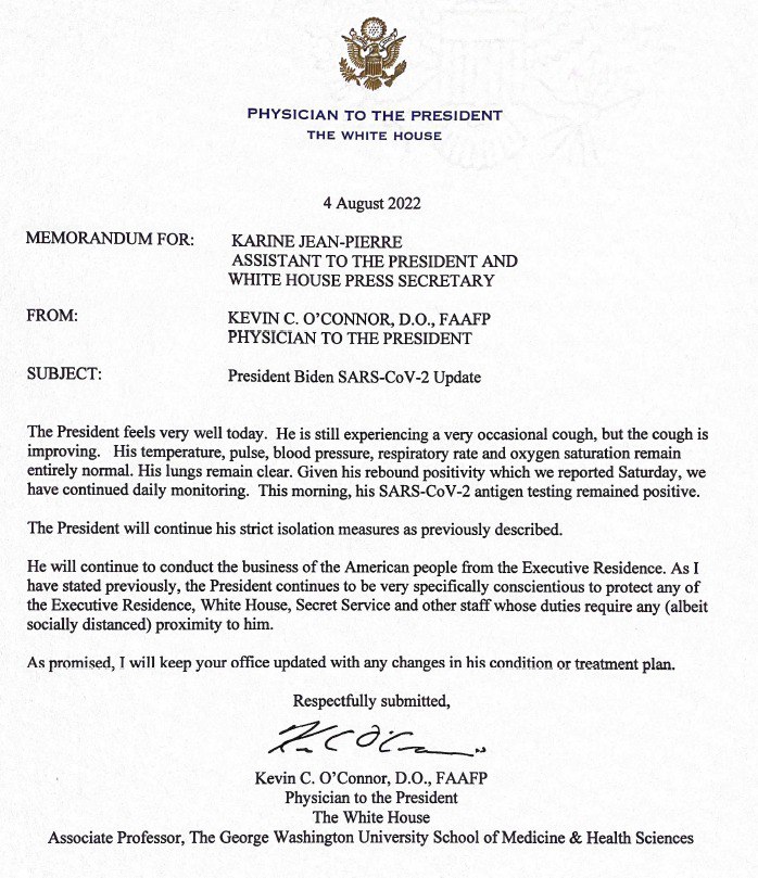 Скриншот письма Кевина О'Коннора