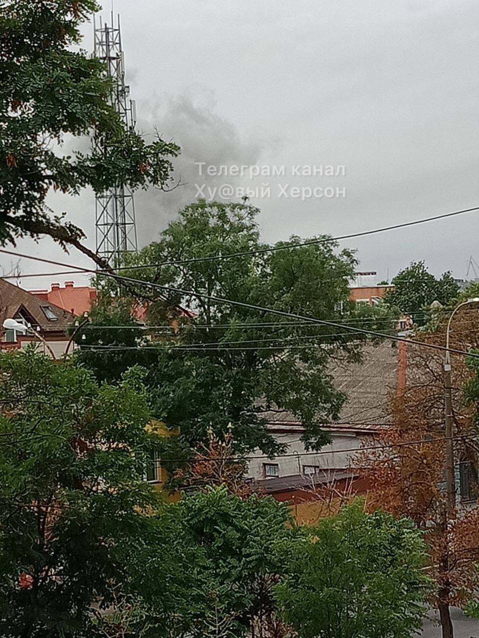 Последствия обстрела Херсона