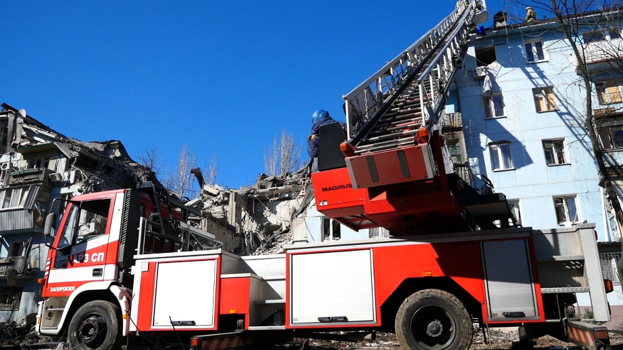 обстрел в Запорожье