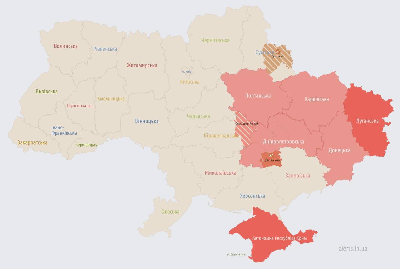  На востоке Украины - воздушная тревога