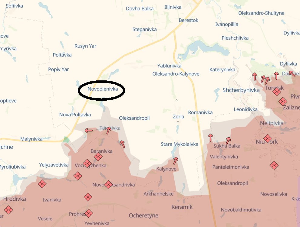 Карта боевых действий. Источник - Телеграм