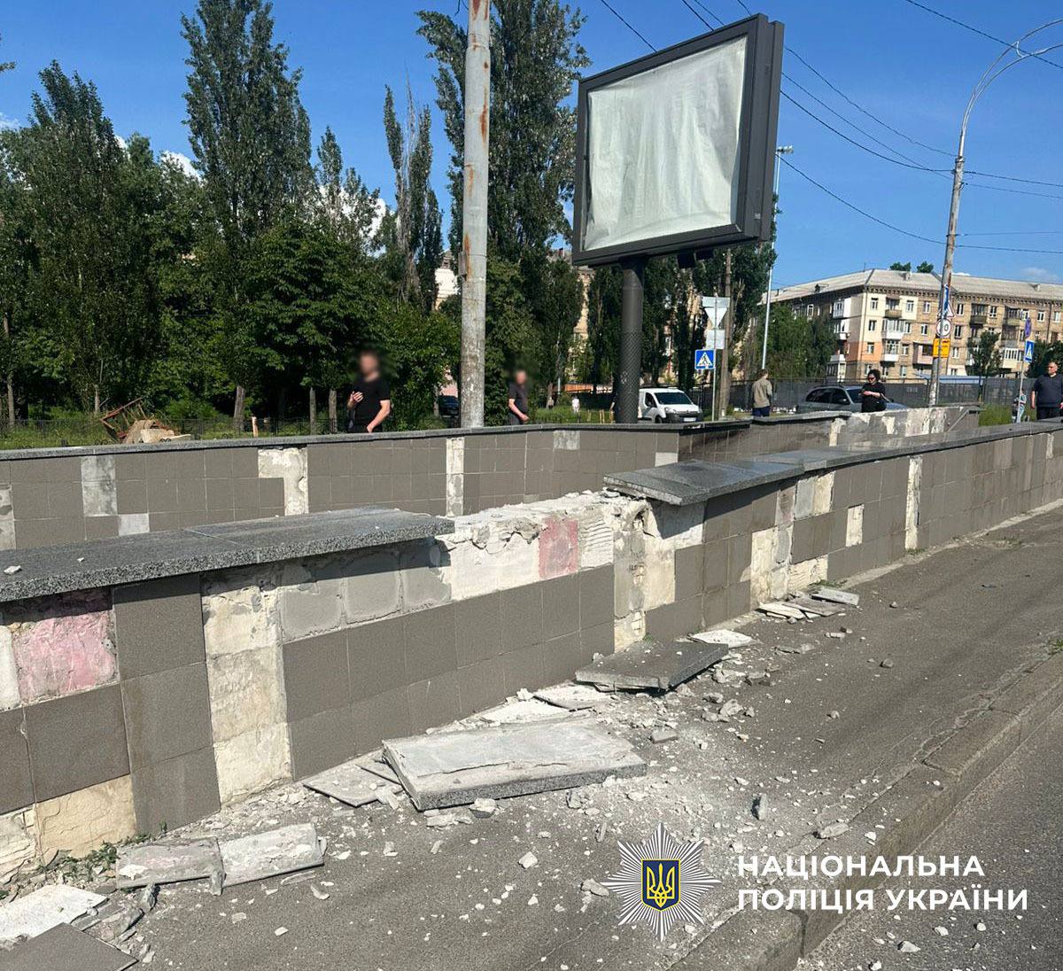 Фото с места ДТП в Киеве. Источник &ndash; Полиция 