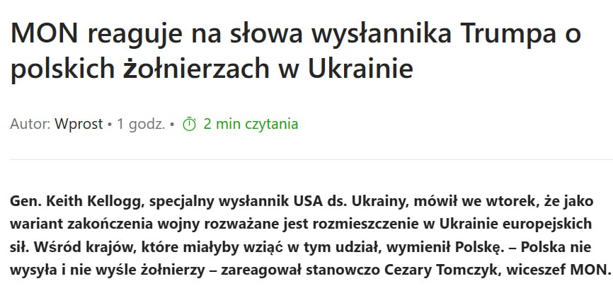 Знімок заголовка на wprost.pl