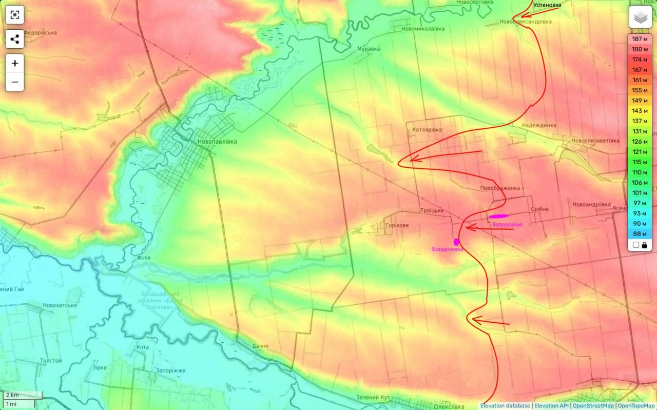 Карта боевых действий. Источник - Телеграм 