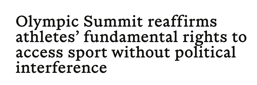 МОК рекомендує дозволити спортсменам-юніорам з РФ виступати під російськими прапором і гімном.