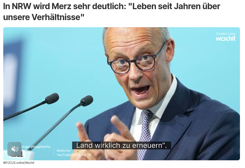 Заголовок на focus.de